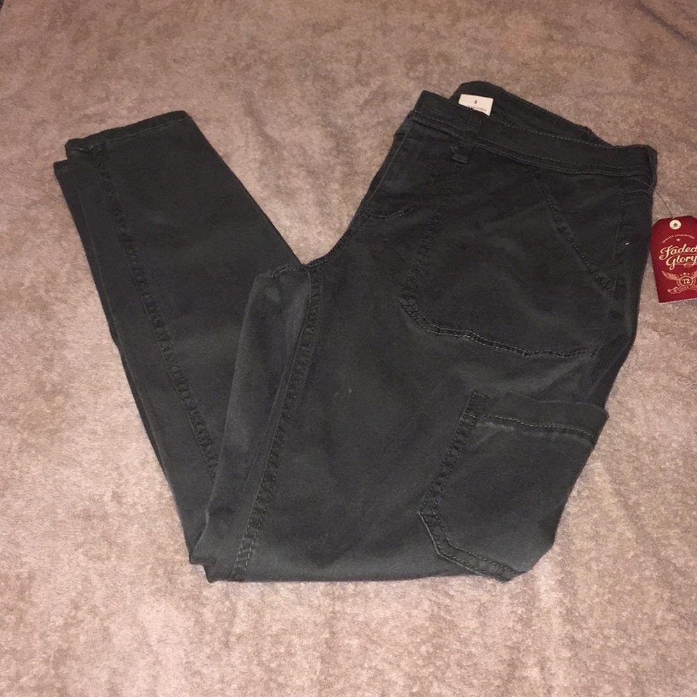 Faded Glory Olive green skinny jeans